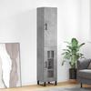 Highboard Concrete Grey 34.5 x 34 x 180 cm Particleboard