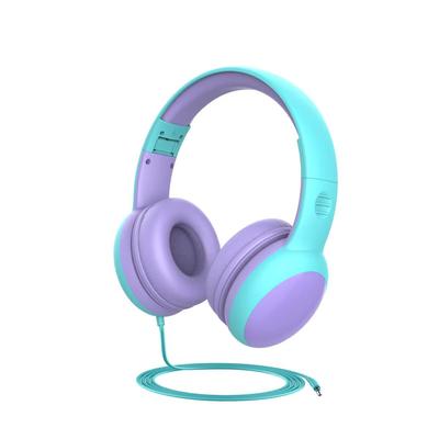 Słuchawki z głośnością Słuchawki do stereo Słuchawki dla maluchów dla chłopców i składany przewodowy zestaw słuchawkowy Słuchawki na regulowany pałąk Zestaw słuchawkowy dla