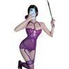Sexy lingerie pure lust sexy purple transparent tight body no temptation uniform robe pajamas