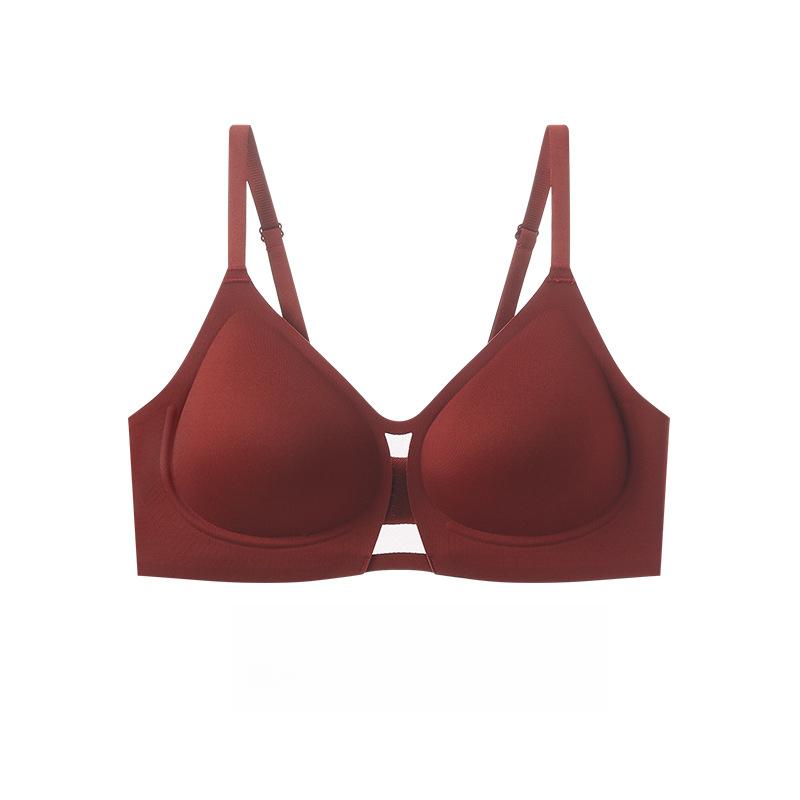Invisible Lingerie Women's Soft Support Invisible and Seamless Bra Gathering Bra Push Up Bra