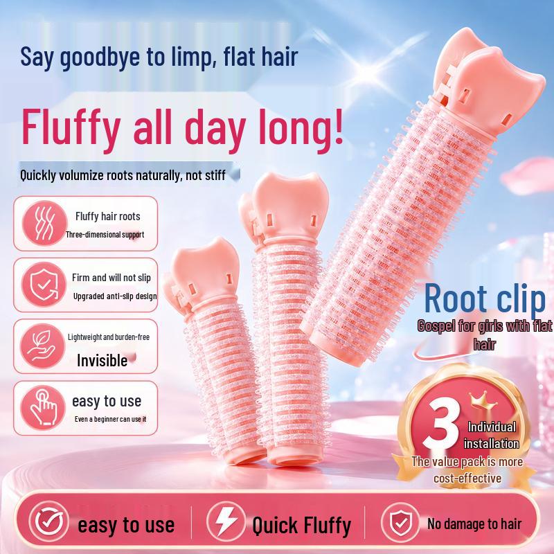 DAGO 3rd Gen Hair Root Volumizer & Curling Clip Set