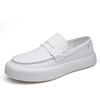 New Leather Off White Shoes Fashion Loafers Men Designer Soft-soled Platform Sneakers Business Men Dress Shoes Zapatos De Hombre