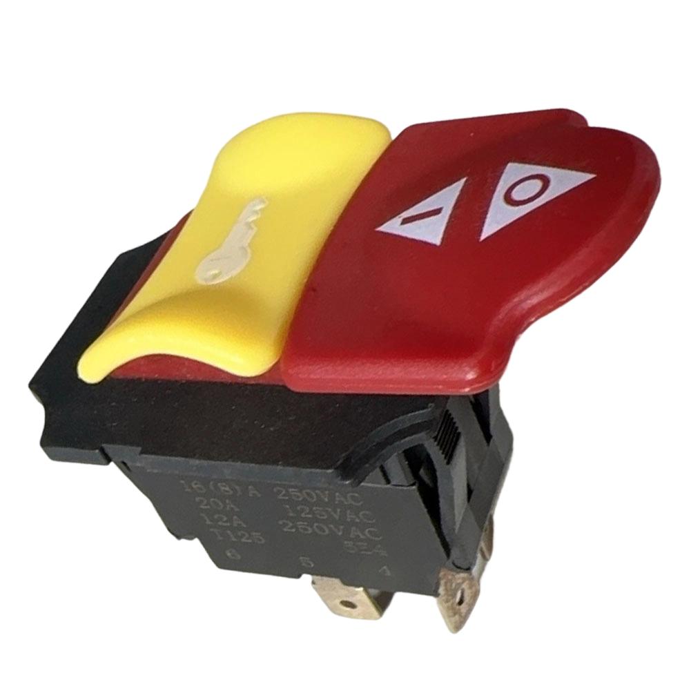 125/250V Woodworking Machinery Electromagnetic Push Button Switch For Power Tools Ship Type Rocker Switches