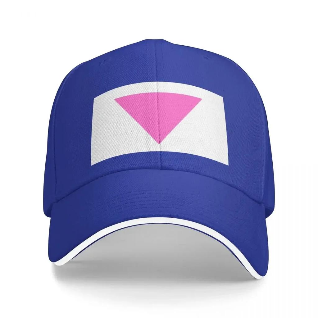 Pink triangle Baseball Cap Rave Anime Fishing cap Hats For Unisex Womens