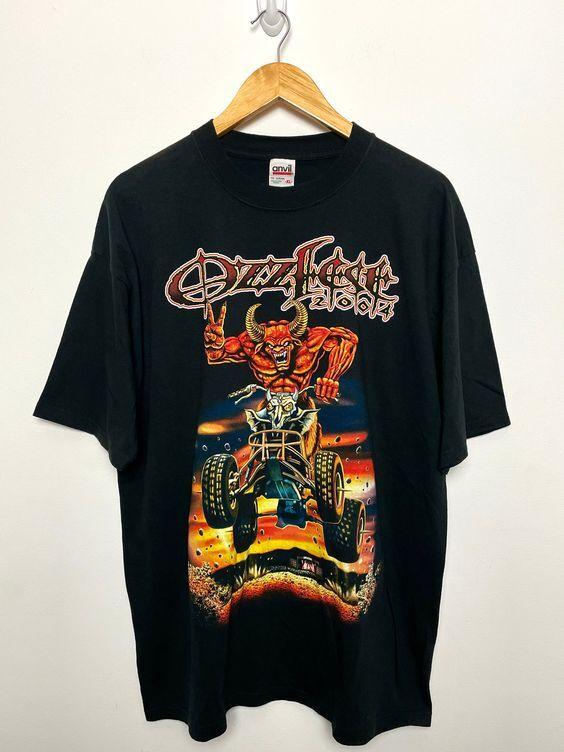2000s Ozzfest Ozzy Osbourne Graphic Festival Concert Band Unisex Tshirt KH7901 S