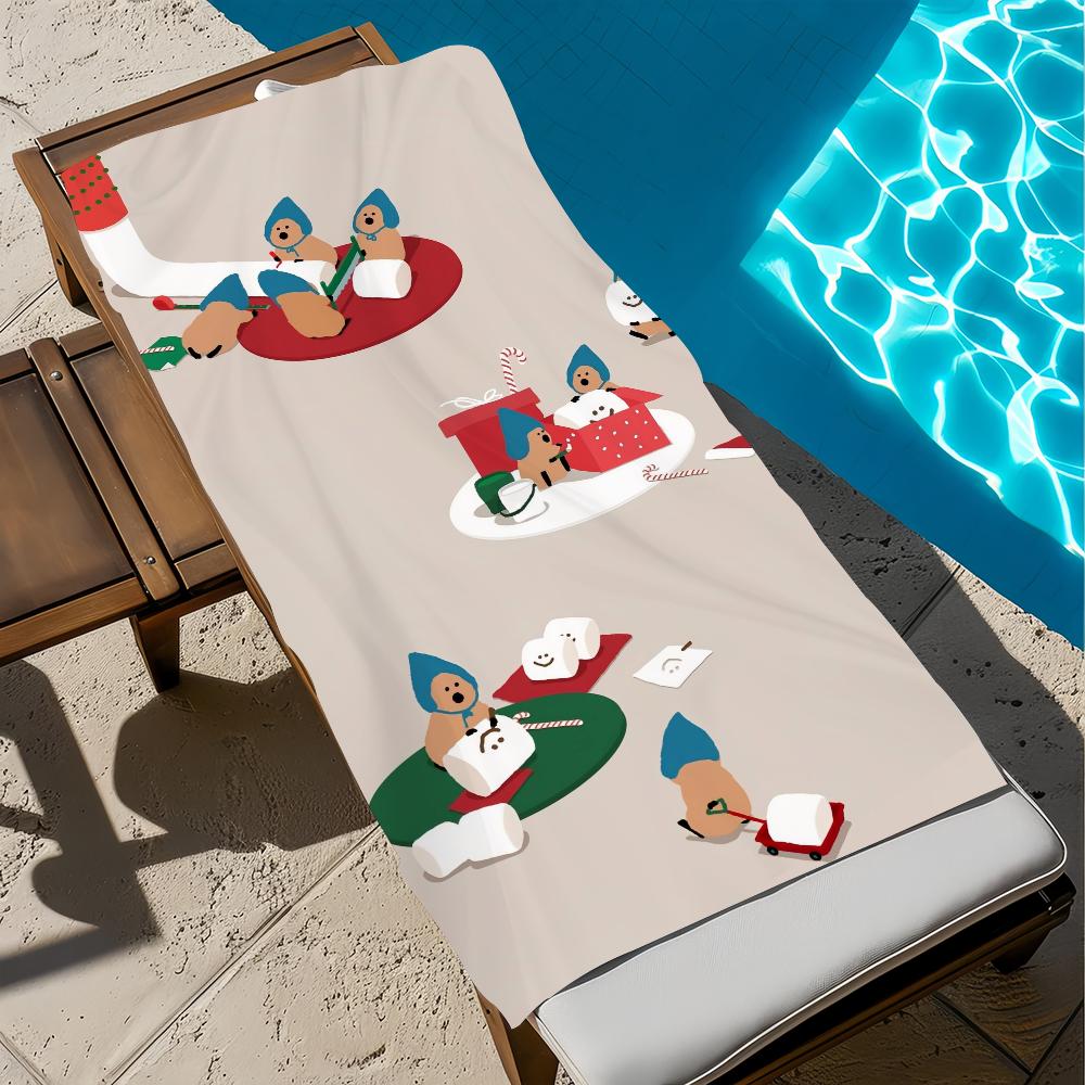 

D-Dinotaeng-g CUTE CARTOON Towel Beach Quick Dry Soft Pool Towels Gift for Travel Gym Shower Camping sports W40*H60(CM)