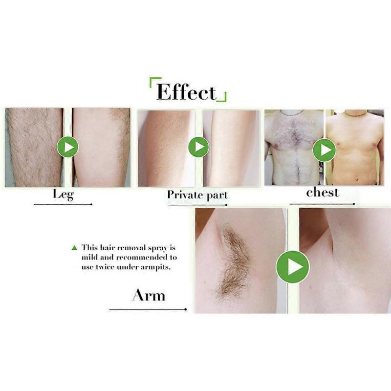 3pcs 5 Mins Painless Hair Removal Spray Powerful Hair Removal Cream Effective for Women Pubic & Bikini Area Armpit