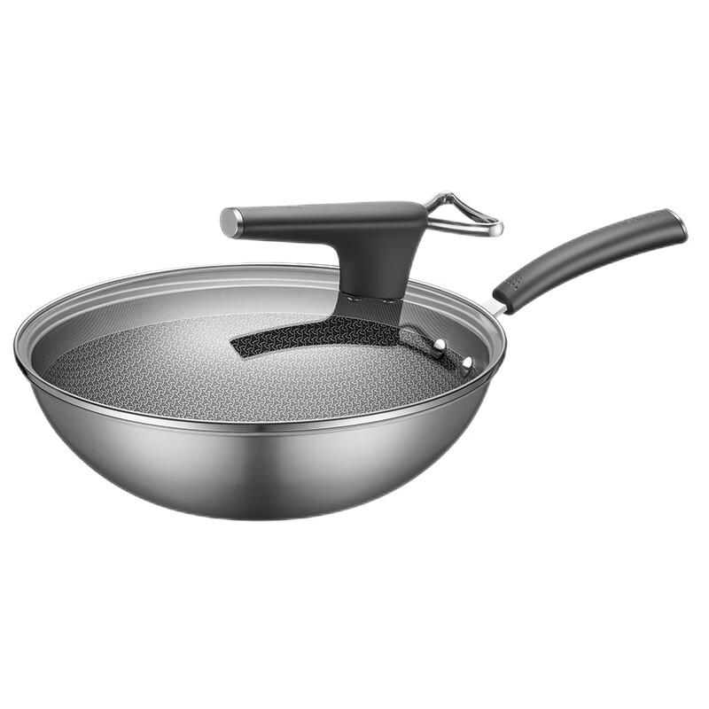 Supor 316 Stainless Steel Non-stick Wok with Red Dot Indicator