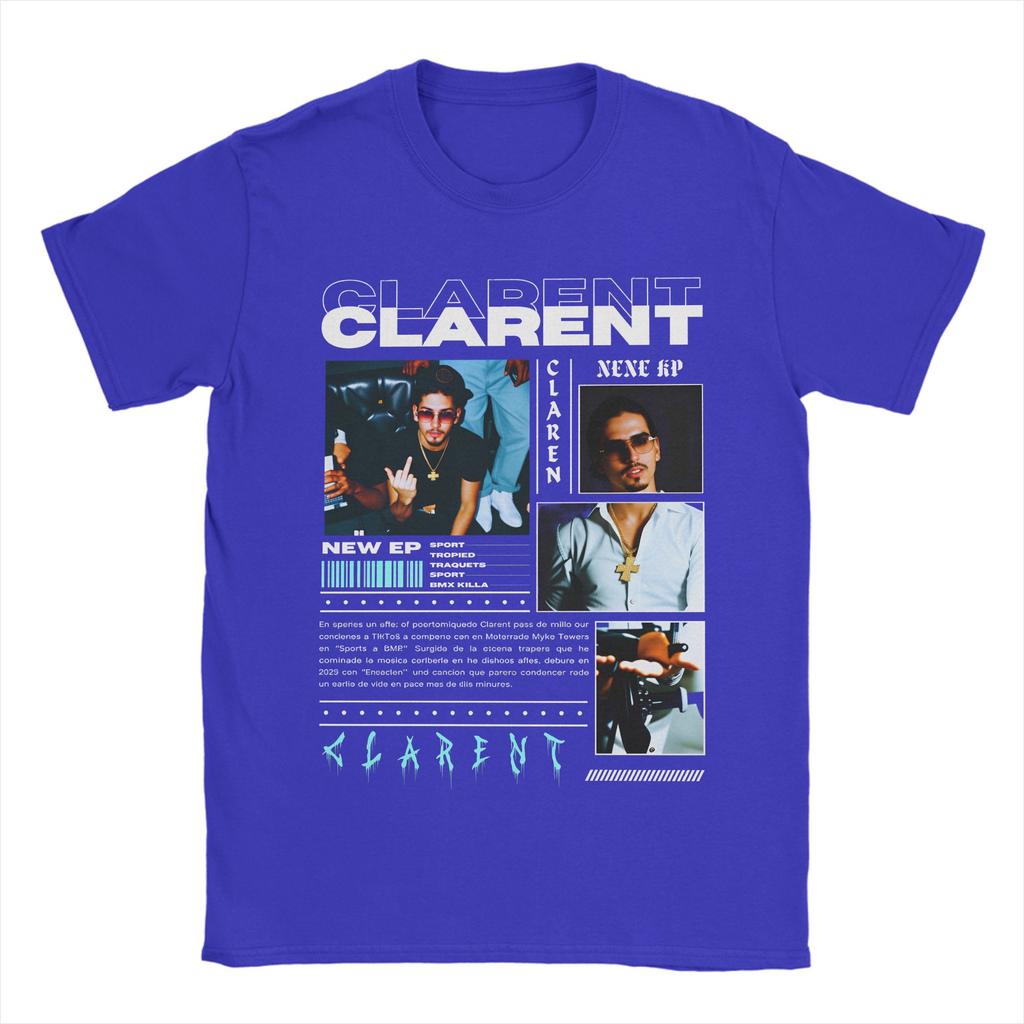 Rapper CLARENT Album T Shirt Beach Popular TShirts Unisex 100 Cotton O Neck Plus Size 5XL Top Tees Short Sleeve Vintage Tops