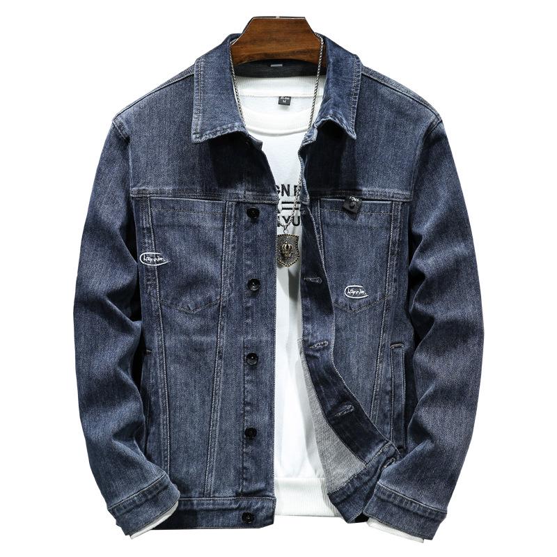 Men's High-Quality Stretch Blue Denim Jacket