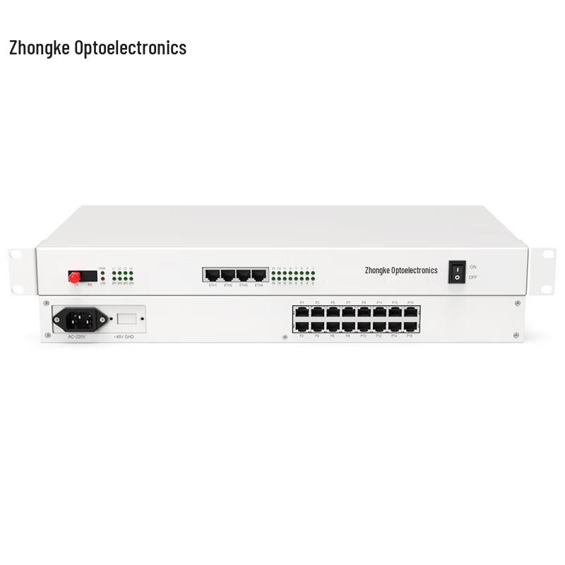 Zhongke Optoelectronics 16-Channel PCM Voice Fiber Optic Transceiver