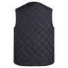 Men's Casual Fleece Solid Color Button Vest Men's V-neck Thickened Vest