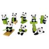 Cute Bamboo Panda PVC Figure: Car Ornament & Desktop Decoration Gift