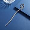 New Chinese Niche Design Retro Liuyun Metal Hairpin Women's Modern Simple Hairpin Disc Hairpin Headdress