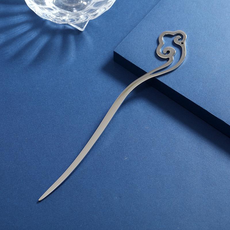 

Новый китайский нишевый дизайн ретро металлическая заколка для волос Liuyun женская современная простая заколка заколка-диск головной убор