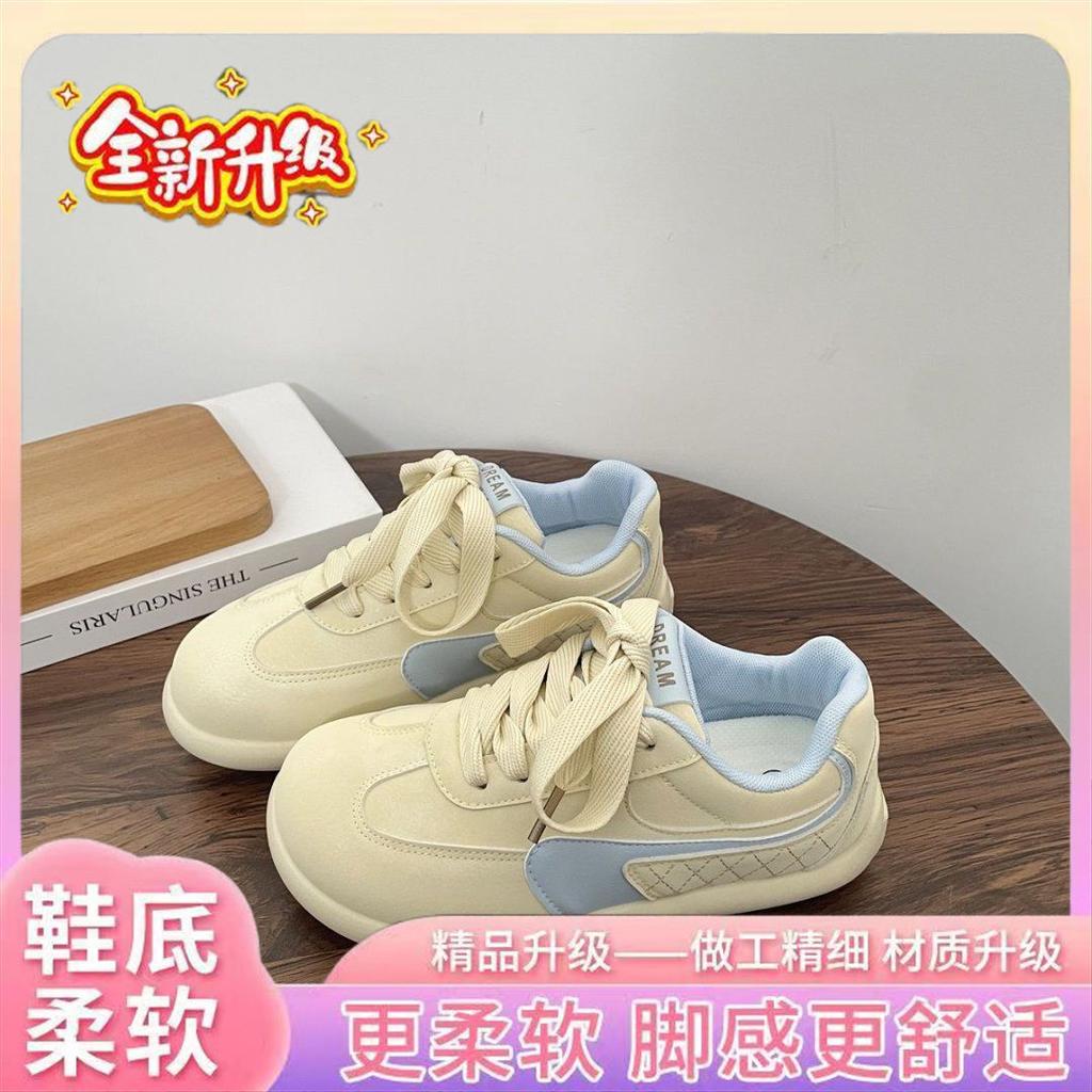 Retro platform women's new spring and autumn versatile shoes, mango head platform white shoes