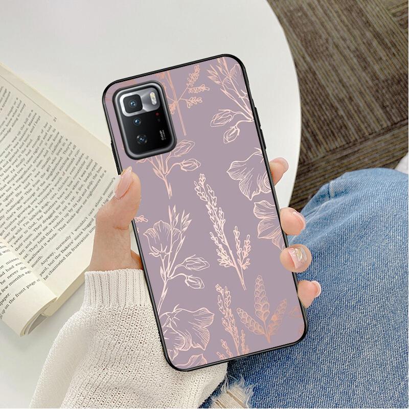 Neu Luxus Rose Gold Diamant Herz Telefon Fall Für Xiaomi Redmi Hinweis 11 10 Pro Hinweis 8 Pro 9Pro Note9 9S 10S 9T Redmi 10 9C 9A