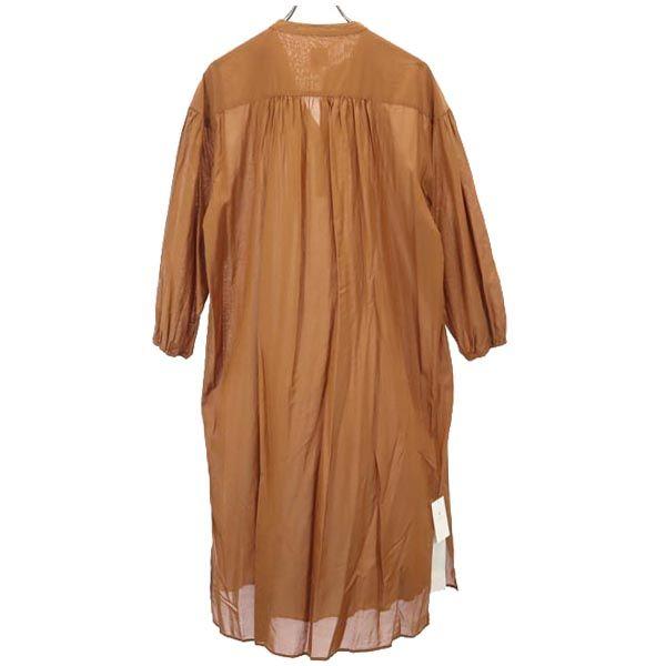 unused milo Long sleeve skipper one piece FREE Brown UNITED ARROWS Women Used