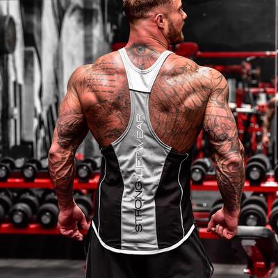 Herren Muscle Racerback Tanktop - Fitness, Laufen, Training, Elastisch, Atmungsaktiv