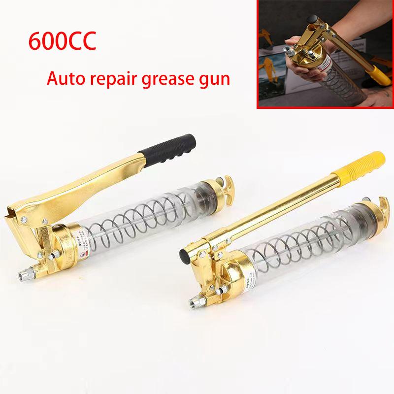 600cc High-pressure Manual Oil Gun Heavy-duty Pistol Grip Suitable For Transparent Explosion-proof Materials Of Various Auto