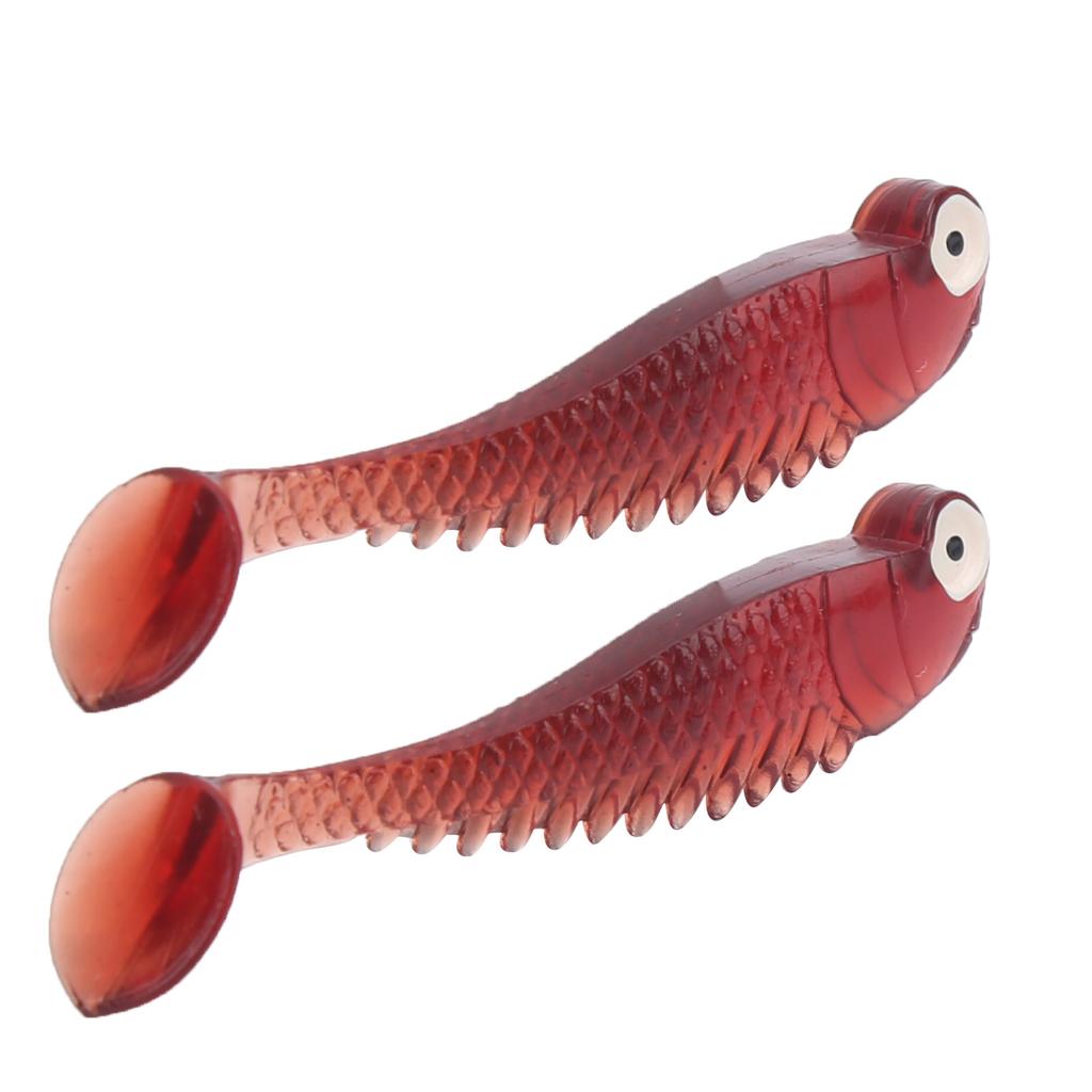 50PcsCelsiusBag Artificial Fishing Lures Soft Silicone Baits Lifelike Paddle Tail Swimbait