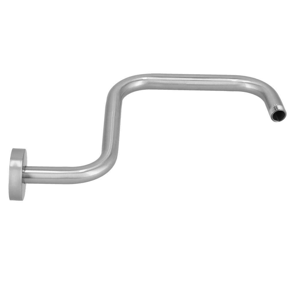 13 Zoll S-Form Duscharm Amerikanischer Edelstahl Duschkopf Steigrohr Verlängerung Halterung Badezimmer