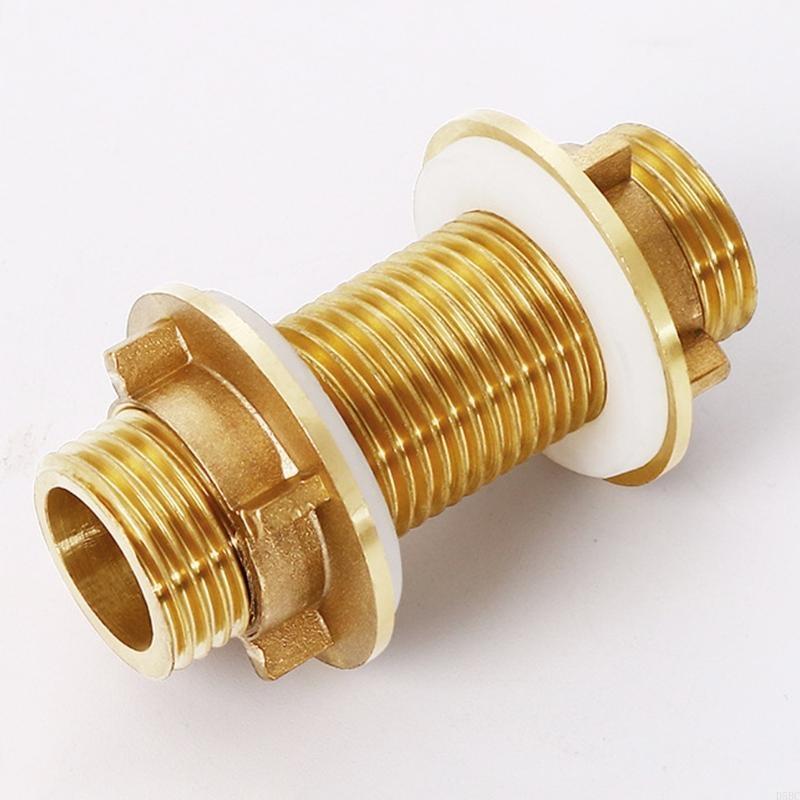 Brass Hose Bulkhead Fitting Connector Suitable for Water Tanks, Ensures Firm Installation Quick Repairs And Maintenance
