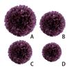 1pcs Set 7.8inch Purple Paper Paper Flowers Decorations For Birthday Party Flower Balls Paper Hanging Flowers Pom Pom