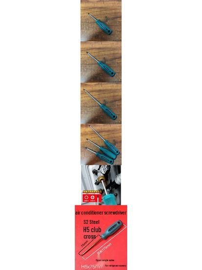 Hexagon Magnetic Screwdriver Set: 5 Replaceable Hex Bits & Phillips for Air Conditioner Repair