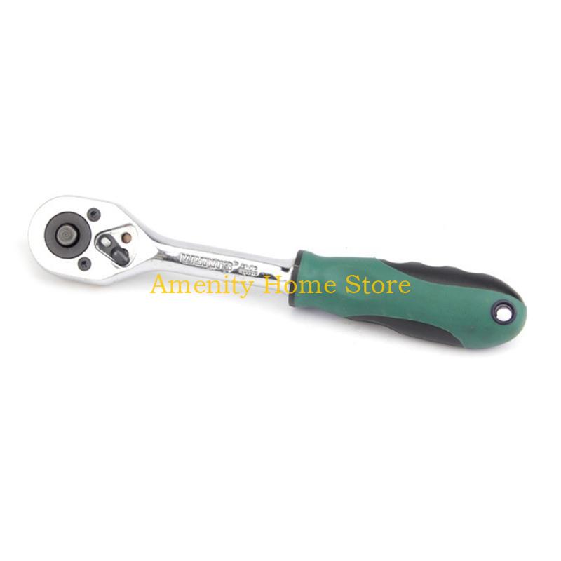 F26C Mini Ratchet Wrench Screwdriver 72 Teeth Socket Batch Head Quick Ratchet Spanner
