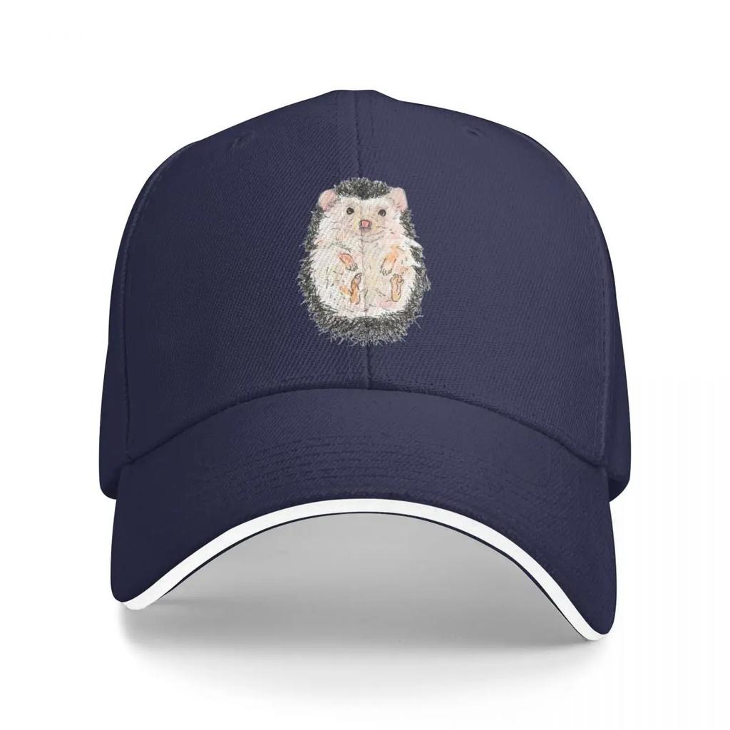 Hedgehog on its back (Hand Drawn Design) Baseball Cap Vintage Golf Hat hard hat For Women 2025 Men's