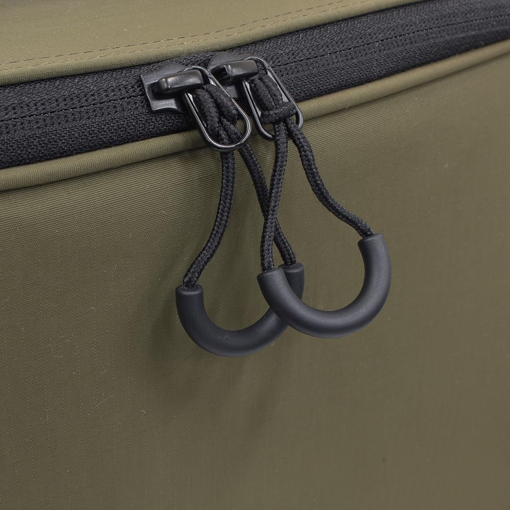 Jointer Reel Case Olive Jointer Storage Case 34 x 27 x 14cm Large Reel Compatible with Dividers and Pockets Protective Large Capacity Fishing Tackle