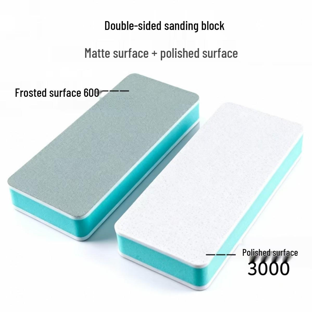 Сверхтонкая двухсторонняя губка-наждачка: Полировальный баф для маникюра No