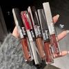 Kobeleen Double-Ended Lip Glaze: Matte Velvet & Glossy Finish - Plumping, Non-Drying Mirror Effect.