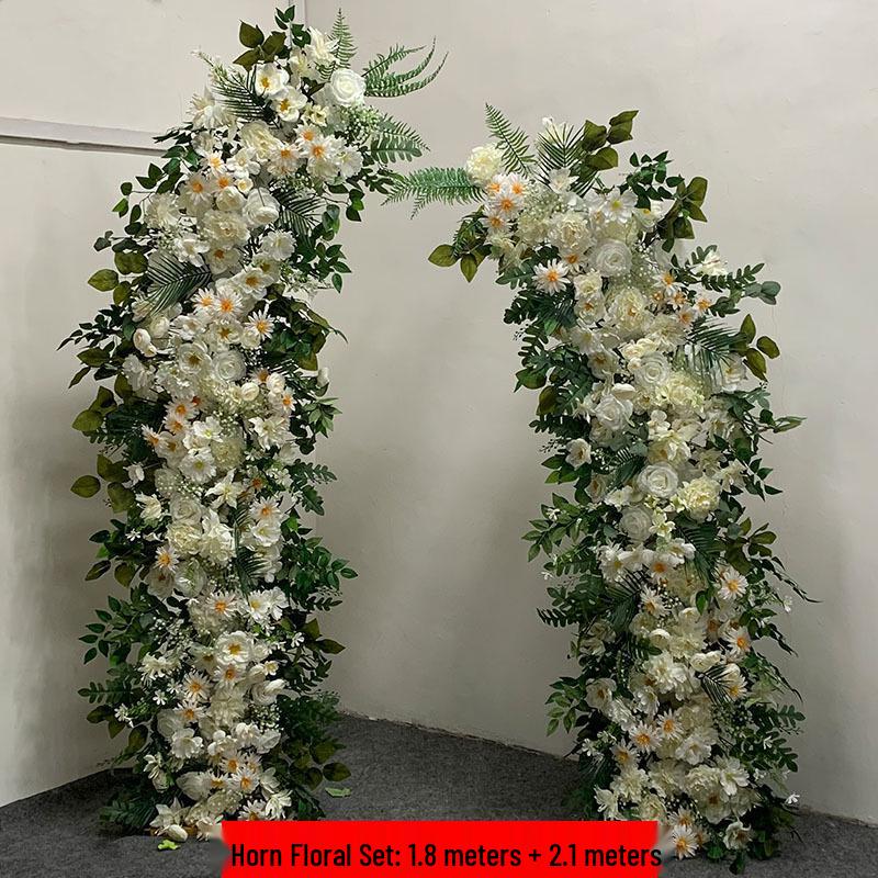 Mori-Style Floral Arch: Silk Flowers & Greenery for Weddings, Proposals, Birthdays, Window Displays & Photo Arrangements