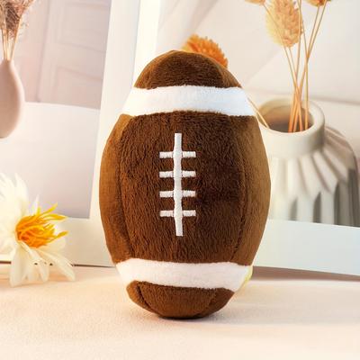 1 Stück Haustier Plüsch Geräusche machendes Spielzeug Neuer Ball Hunde- und Katzenspielzeug Fußball Rugby Interaktives Welpentrainingsspielzeug Langeweile - Haustierbedarf