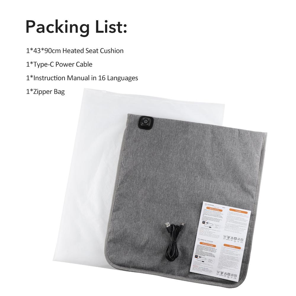 5V USB Electric Sleeping Heating Pad Heated Cushion Cold Resistant 3-Level Temperature for Outdoor Camping Heated Electric Mat