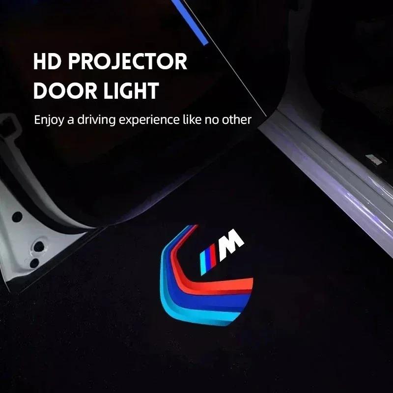 HBSA8 Car Sticker New 2025 2/4P BMW Group Door LED Projector Welcome Lamp BMW 1 Series F40/3 Series G20 G21/8 Series G29Z4/M4 MG02 M G