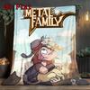 Metal Family 2D Flat Pattern Flannel Blanket High Quality All Seasons Warmth and Comfort Perfect for Christmas Gifts.DMT0925135