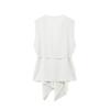 Fashion Style 2024 Autumn New Women's Clothing Stylish White Gentle Elegant Fitted Waist Vest 0264634