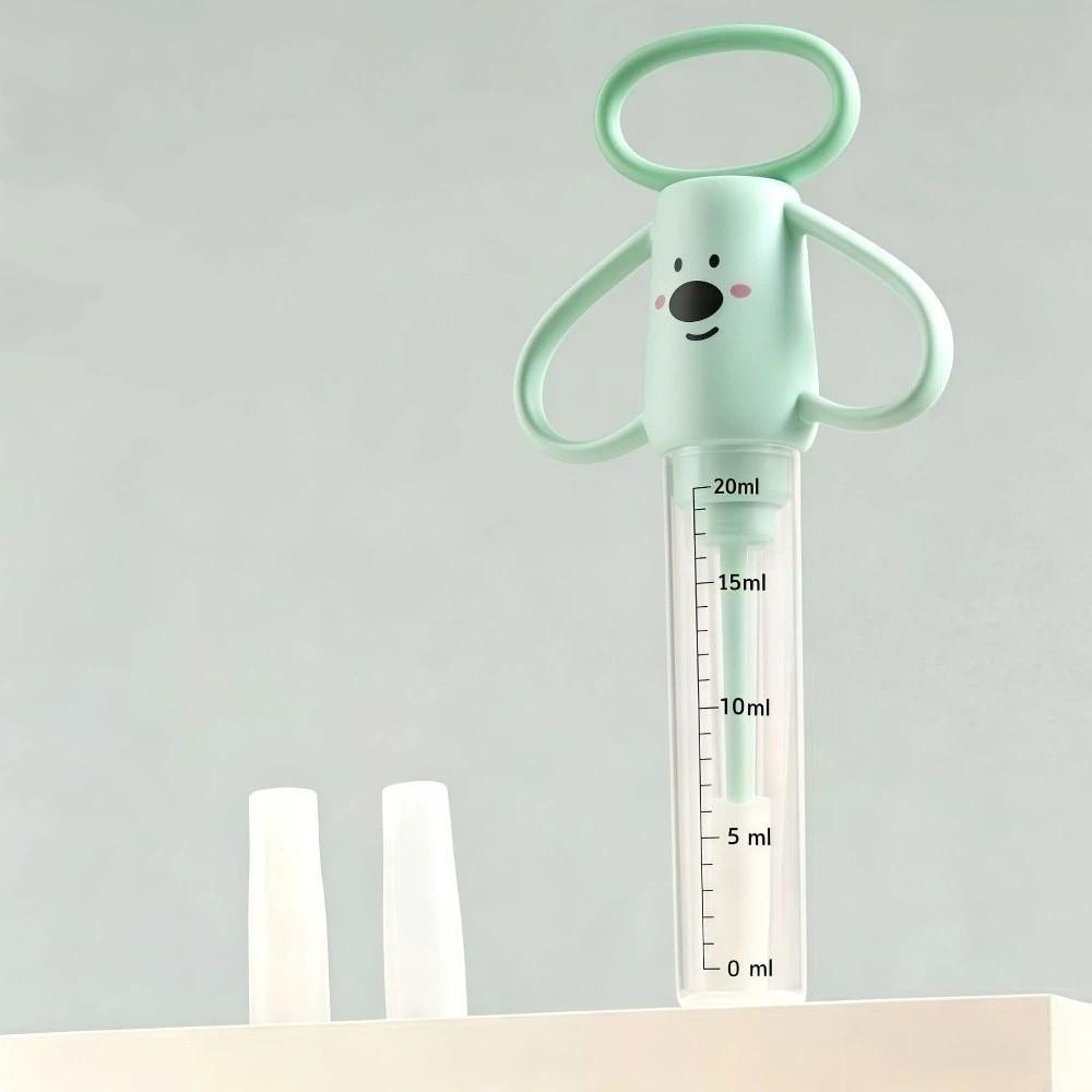 Anti-Choke Kitten Feeder Detachable Pet Pill Dispenser Kitten Water Dispenser For Kitten Puppy зелёный