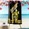 Asciugamano da Spiaggia con Stampa BVB Nome Personalizzato, Grande Morbido Asciugamano ad Asciugatura Rapida per Spiaggia Campeggio Nuoto -HE196