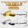Premium Cross-border Offset Metal Spinnerbait Lure with Long-cast Hand-cranked Micro Spinner and Sinker