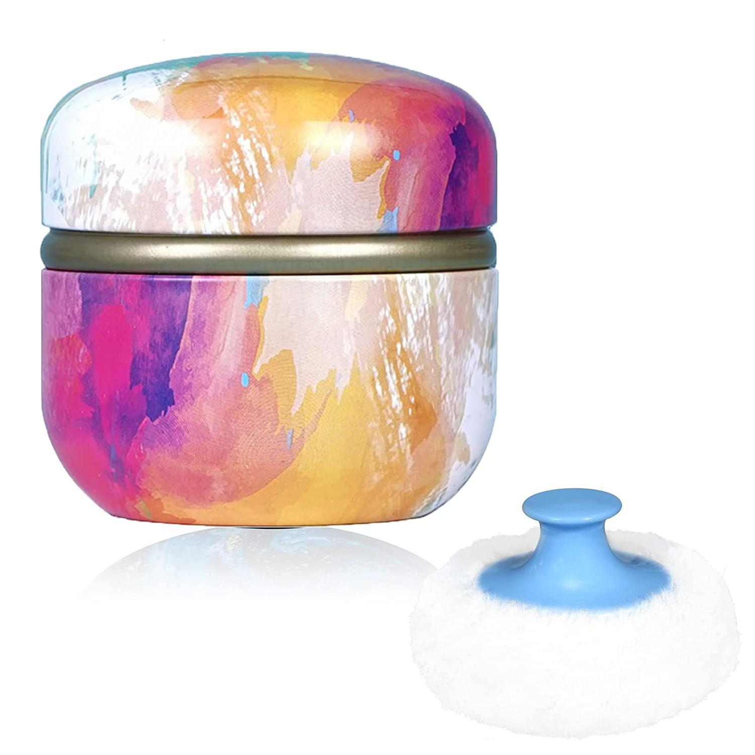 Portable Baby Powder Puff and Container Travel Essential for Dusting Powder Blenders & Sponges Beauty & Personal Care
