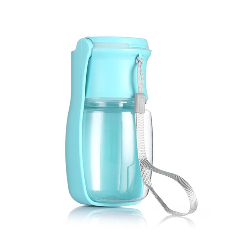 

Dog Water Bottle 350ml Dog Travel Water Bottle with Dispenser Drinking Bowl for Outdoor Walking Travelling 1 синій