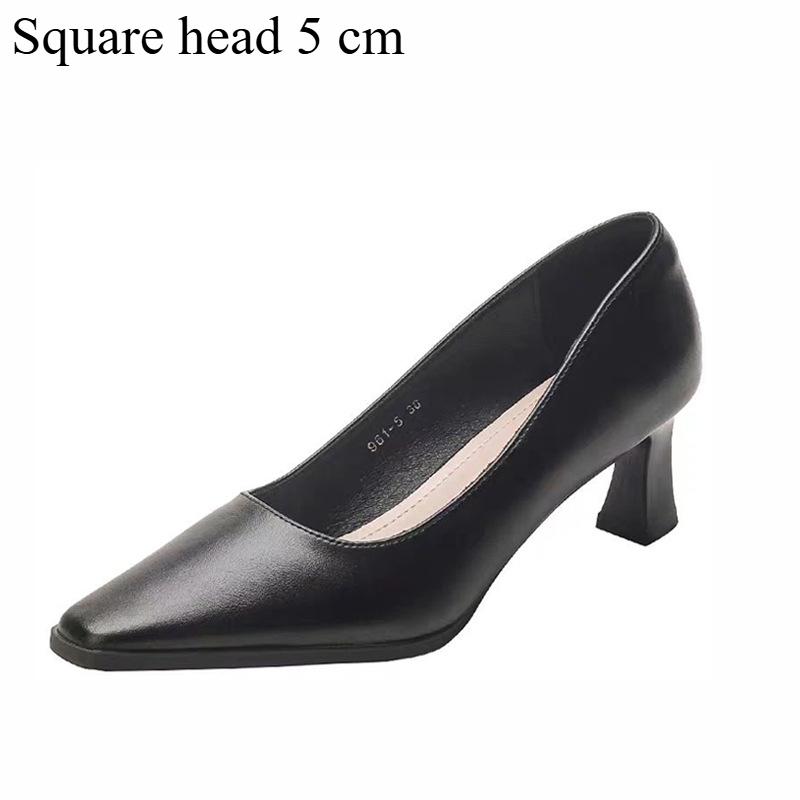 Wildleder High Heels Bequem Atmungsaktiv Frühling und Sommer Damenschuhe