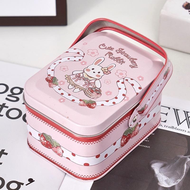 Tinplate Candy Box Kids Gifts Small Tin Box Cookie Boxes Portable Gift Case For Birthday Wedding Party Decoration