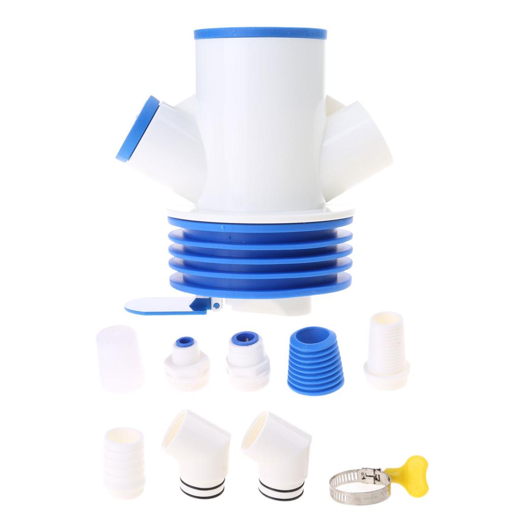 Not Smell Kitchen Drainage System ABS Sink Water Trap Kitchen Sink Drain Pipe Simple Install for Home & Restaurant Use