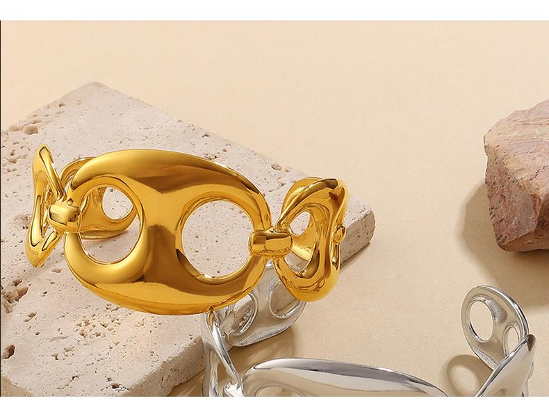 Edelstahl Schweinenase Retro Minimalistisches Armband - Europäisches & Amerikanisches Design