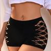 Women's Low-Rise Shorts with Side Cutouts Underpants